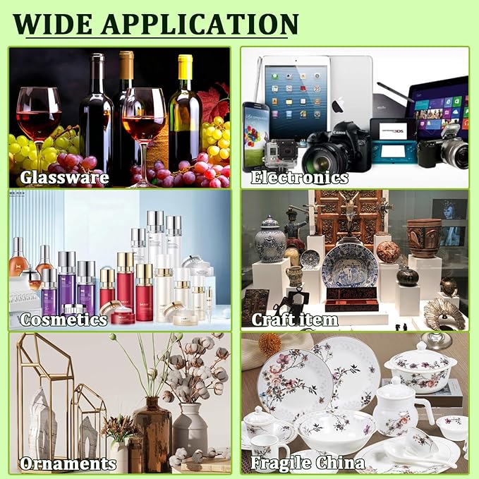 Clear Bubble Out Bags Pouches 14x18 Inch, 20 PCS Moving Supplies for Dishes, Double Walled Shockproof Bubble Cushion Wrap Bags for Storage, Shipping, Packing Supplies for Fragile Items-DeskLoop Office