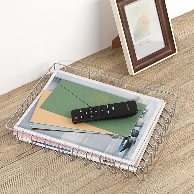 BTSKY Multipurpose A4 File Tray Wire Desk Tray Organizer Elegant Letter Size - Image 8