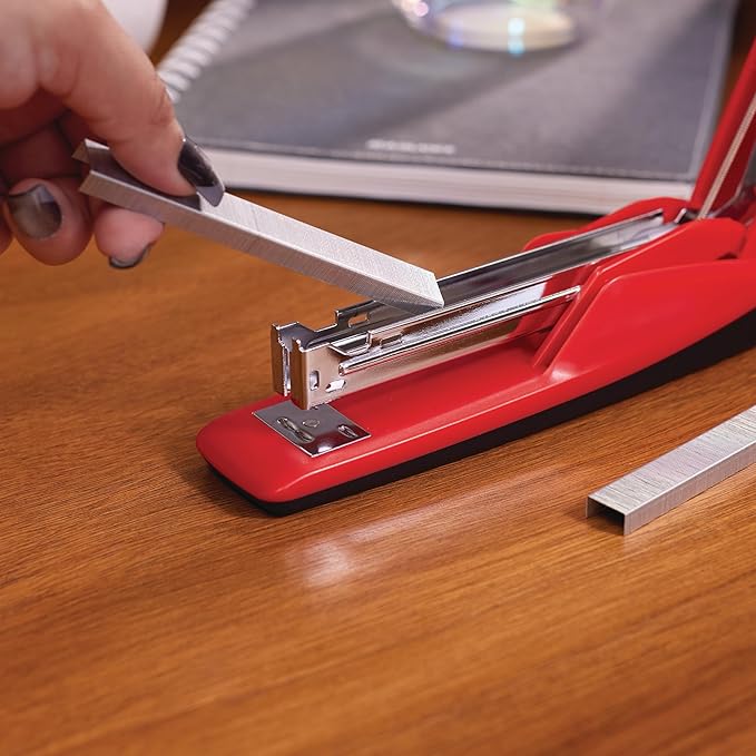 Swingline Stapler, 20 Sheet Capacity, 545 Desktop Stapler, Rio Red (S7054510)-DeskLoop Office