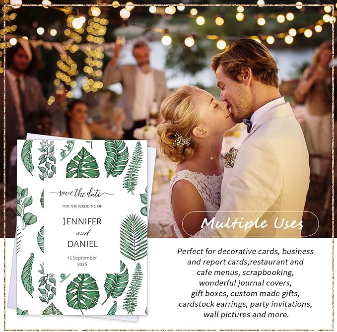 120 Sheets White Shimmer Cardstock 8.5 x 11 Inch Certificate Paper Card Stock, 250gsm/92lb Double Sided Printer Paper Pearlescent Paper for Invitations, Certificates, Crafts, DIY Cards-DeskLoop Office