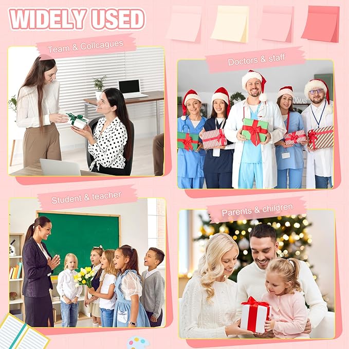 Fainne 60 Pack Sticky Notes Bulk Back to School Supplies Self Stick Note Pads Paper Memo for Office First Day of School Student Teacher Essentials (3x3 Inch,Pink)-DeskLoop Office