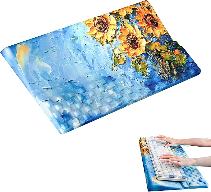 Ospelelf Ergonomic Keyboard Wrist Rest Pad Comfortable Keyboard Stand Riser Holder Pad for Office Gaming-DeskLoop Office