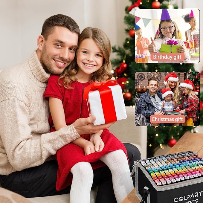 168 Colors Alcohol Markers Brush Tip Dual Tip Art Markers for Kids Marker Pens with Pen Holder and Carry Bag for Adult Coloring Painting Supplies Perfect for Painting, Coloring, Sketching and Drawing-DeskLoop Office