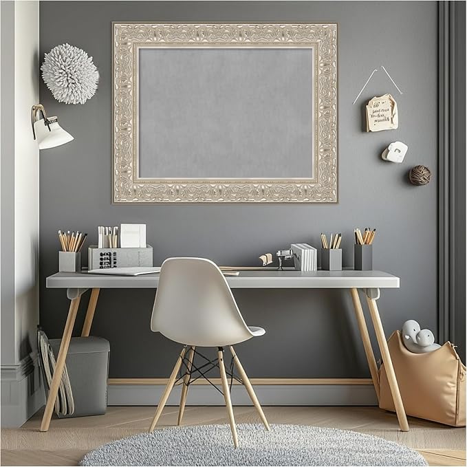 Amanti Art Silver Framed Magnetic Board 25x31 Medium Vision Board - Image 7