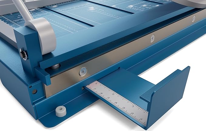 Dahle 564 Premium Guillotine Trimmer w/Laser, 14" Cut Length, 40 Sheet Capacity, Self-Sharpening, Manual Clamp, w/Safety Guard-DeskLoop Office