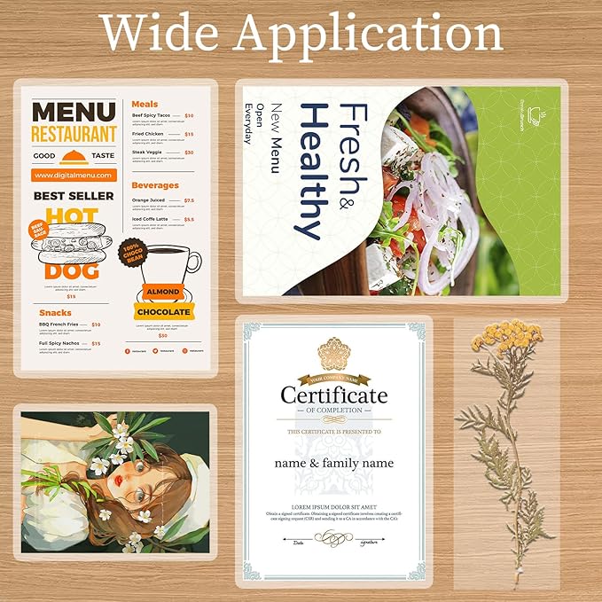 5 Mil Thermal Laminating Sheets 300 Pack, Clear 9" x 11.5" Laminating Pouches Rounded Corner, Holds 8.5 x 11 Inch Sheet, Letter Size Lamination Paper for Laminators-DeskLoop Office