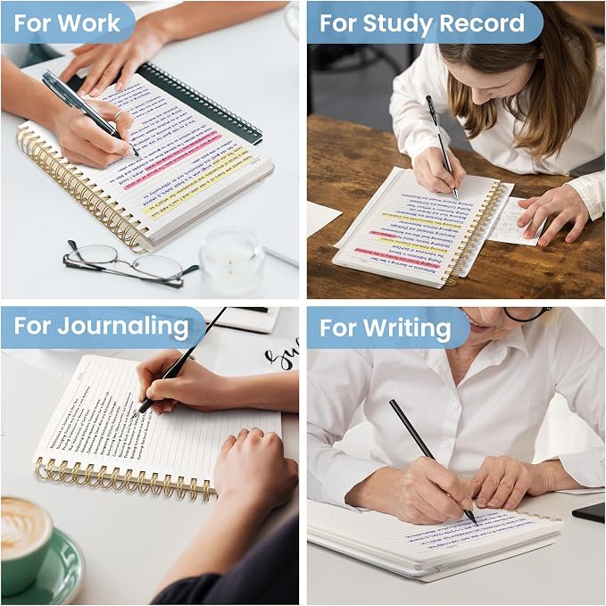 Lined Spiral Notebook Journal for Work, 300 Pages Thick B5 College Ruled - Image 7