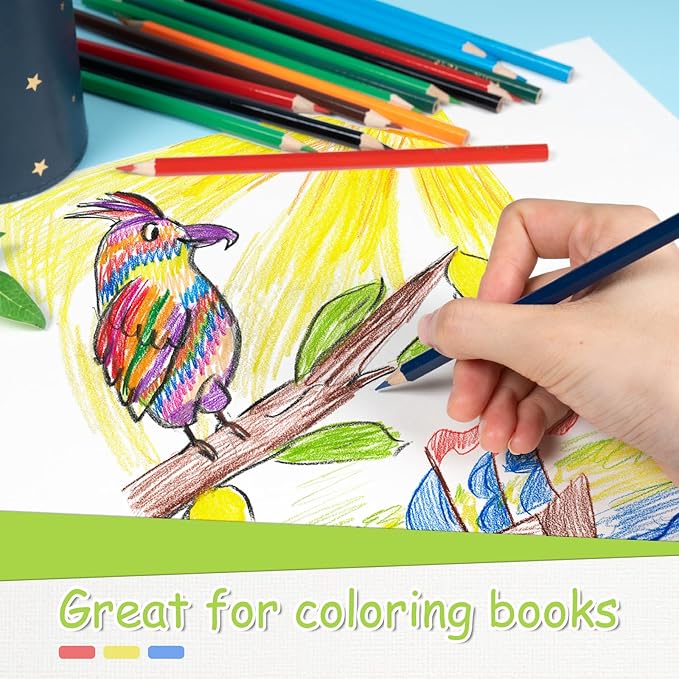 S & E TEACHER'S EDITION Colored Pencils 360Pcs,Coloring Pencils Set for Adults Kids Drawing Pencils for Sketch, Woodcase Lead,Wooden Colored, Back to school Christmas Gifts-DeskLoop Office