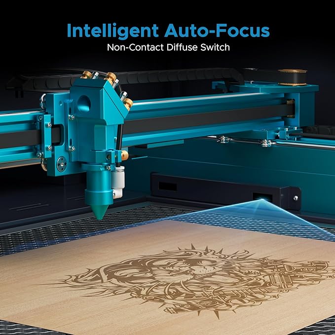 OMTech Pronto 130W CO2 Laser Engraver & Cutter with LightBurn – 51"x35" Workspace, 1,000mm/s Speed, Autofocus, 2-Way Pass, Air Assist, for Wood, Acrylic & More-DeskLoop Office