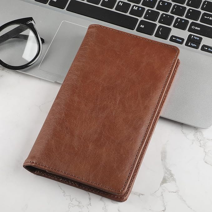 MaxGear Business Card Organizer Book, Holds 240 Cards, Coffee | Portable PU - Image 6