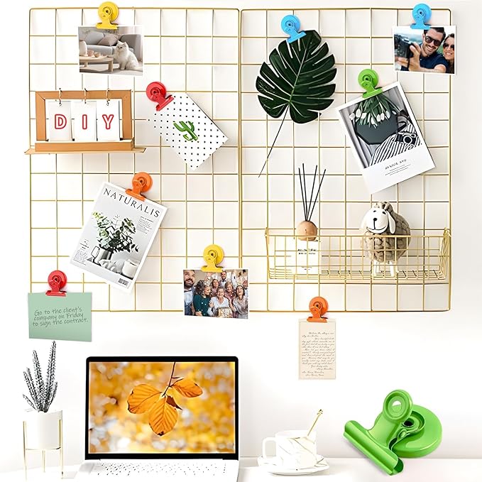 VNDUEEY 6 Pack Fridge Magnets Refrigerator Magnets, Magnetic Clips for Whiteboard, Magnet Clips for Kitchen Office Organizing & Decorating-DeskLoop Office