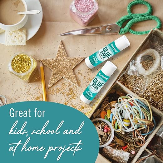 Glue Sticks Bulk Classroom, White Glue Sticks for Kids 60 Count, 0.75 Ounce, Washable All Purpose, for Kids, School and Home-DeskLoop Office