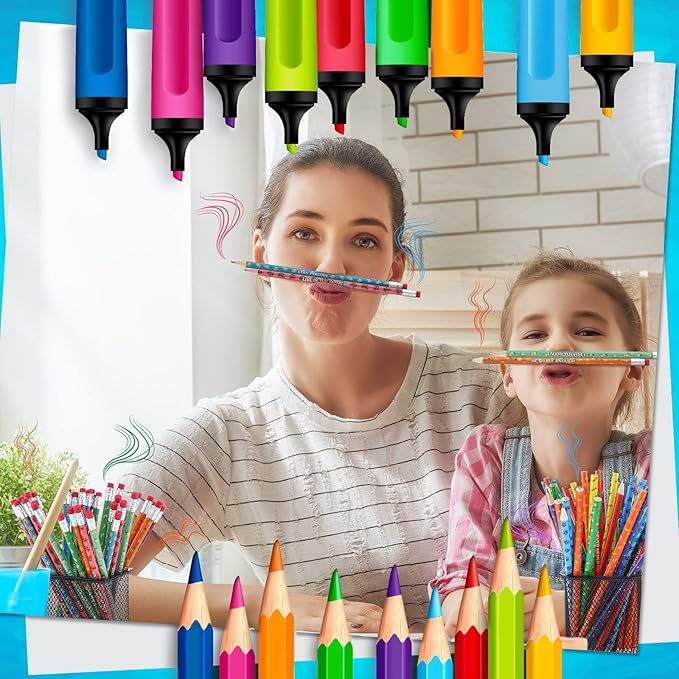 240 Pcs Scented Pencils Bulk for Kids Inspirational Motivational Cute Fun Fruit Wood Smelly Graphite Pencils with Erasers for School Classroom Office Students Girls Boys Gifts Supplies-DeskLoop Office