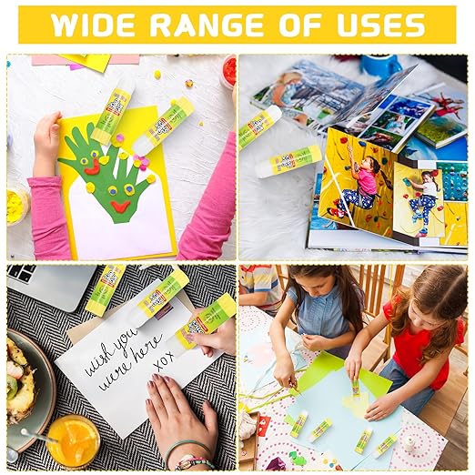 300 Pcs White Glue Stick Washable Glue Stick for Crafts Home School Classroom Students Teachers Employees Scrapbooking Crafting Supplies, 0.32 Ounce-DeskLoop Office