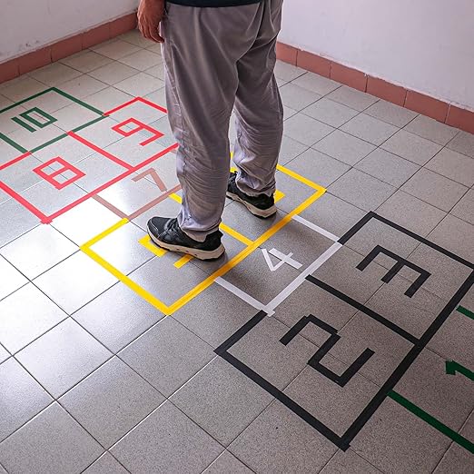 BOMEI PACK 6 Colors Gaffer Tape 1inch x 20yds, Matte Non-Reflective Theater Stage Tape, No Residue Hand Tear, for Cable, Photo Studio, Painters, Floors Marking Tape-DeskLoop Office