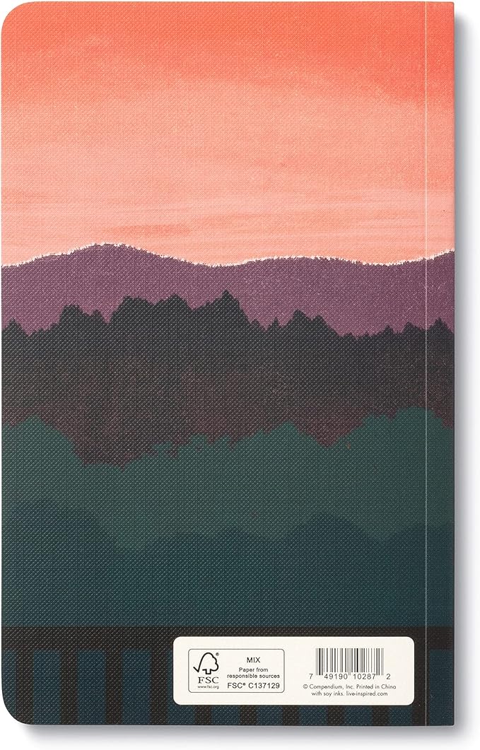 Compendium Softcover Journal - Life is to be enjoyed. – A Write Now Journal with 128 Lined Pages, 5″W x 8″H-DeskLoop Office