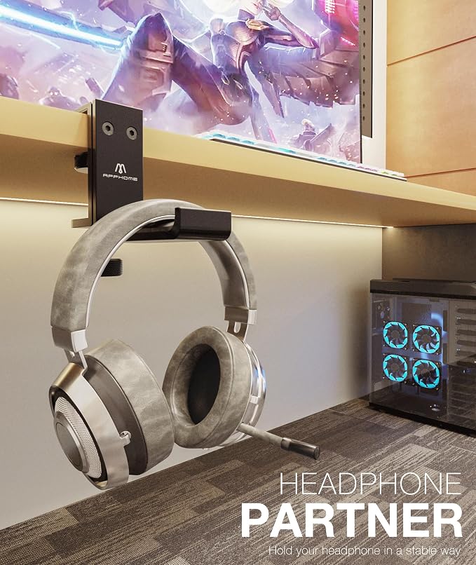 New Foldable Headphone Stand Hanger Holder Aluminum Headset Soundbar Stand - Image 9