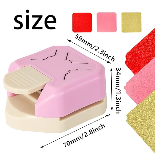 Decorative Corner Punch 3 in 1 Rounder Pattern Paper Edge Cutter Paper Punches for Crafting Photo Business Card Scrapbooking Tools Laminate DIY School & Home Crafting Supplies-DeskLoop Office