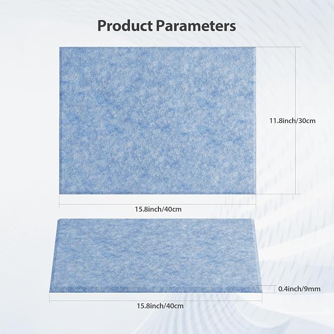 Amantech 12 Pack Acoustic Panels Self Adhesive Sound Proof Foam, High Density - Image 6
