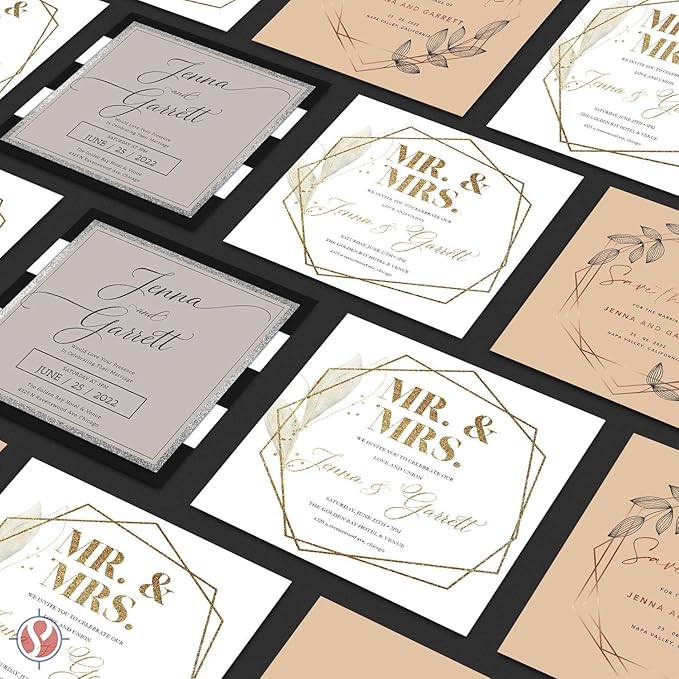 Half Letter Size, 8.5" x 5.5" Pastel Color Cardstock Paper for Arts and Crafts, Scrapbooking, Stationery Printing | Medium Weight 67lb Vellum Bristol (147gsm) Card Stock | 100 per Pack | Goldenrod-DeskLoop Office