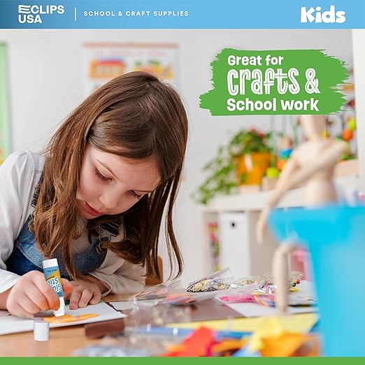 Glue Sticks Bulk (500 Pack), Washable Glue Sticks for Kids, Craft Glue for School Supplies, .28 oz, 8 Grams (500 Pack)-DeskLoop Office