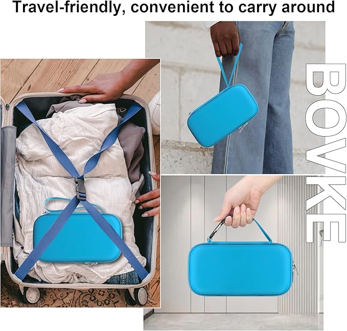 BOVKE Calculator Case for Texas Instruments TI-Nspire CX II CAS/CX II/CX CAS/CX Color Graphing Calculator and More - Extra Mesh Pocket for USB Cables and Other Accessories, Blue-DeskLoop Office