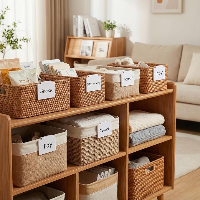 Chinco 80 Pcs Basket Label Clips Set Include 76 Removable Kitchen Clip Label - Image 7