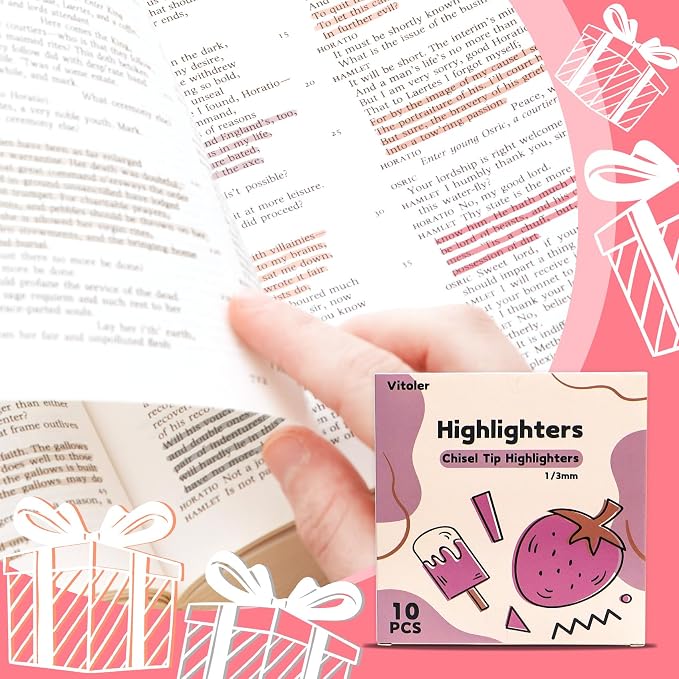 Vitoler Highlighters Assorted Colors, long lasting, high quality, no smudge - Image 7