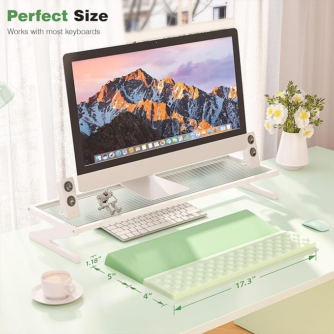 Ospelelf Keyboard Wrist Rest Comfortable Ergonomic Keyboard Stand Riser Holder Pad for Office Home-DeskLoop Office