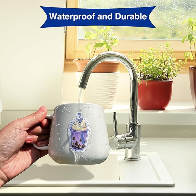 11x17 Printable Vinyl Sticker Paper Waterproof, Removable Self Adhesive Vinyl Sticker Sheets for Inkjet and Laser printer, 30 Pack, Tabloid Size, Matte White-DeskLoop Office