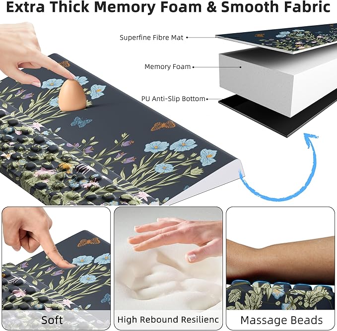 Ospelelf Keyboard Stand Pad with Wrist Rest, Comfy Ergonomic Keyboard Riser Holder for Office Home-DeskLoop Office