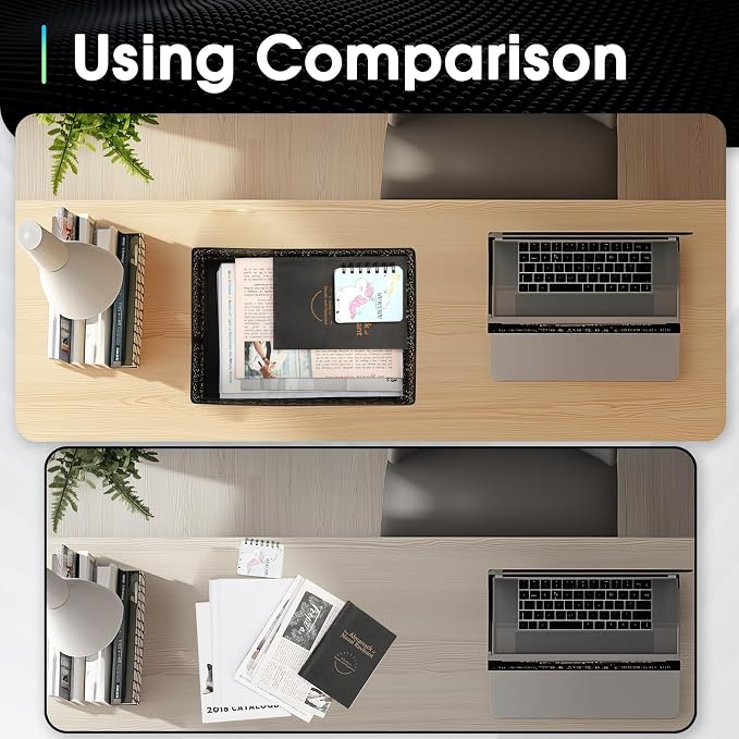 Desk Drawer Organizer, A4 Large Metal Mesh Desk Organizer Tray, Carved Hollow - Image 7