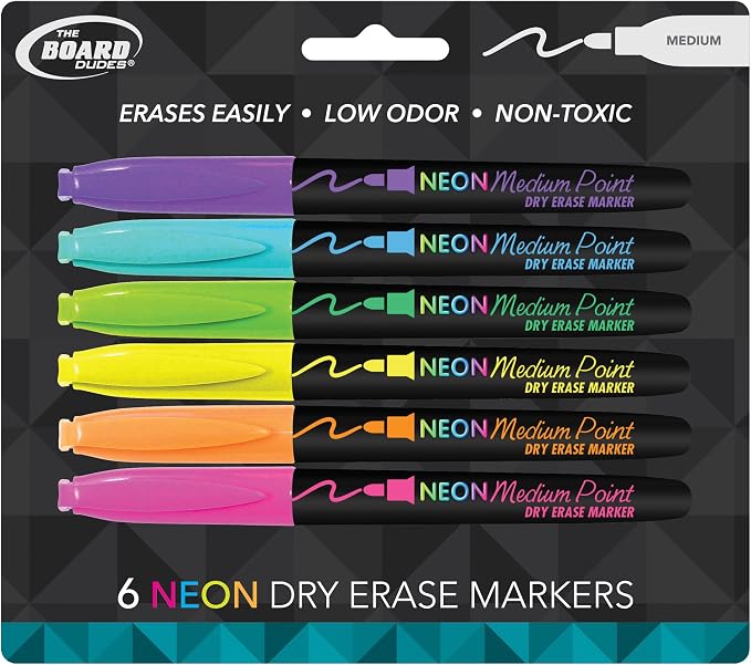 The Board Dudes CYJ58 Medium Point Dry Erase Markers - Image 2