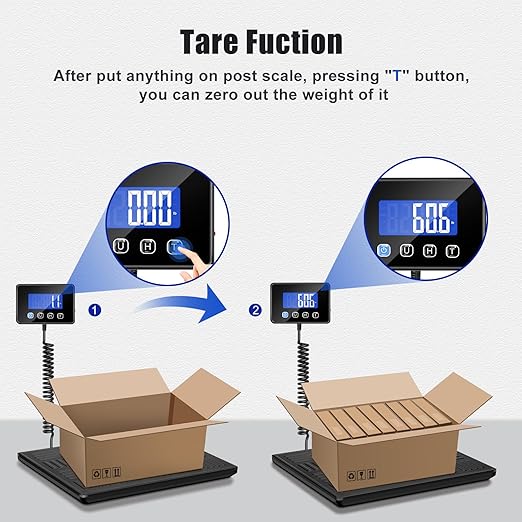 Shipping Scale, 660lbs Heavy Duty Digital Luggage Scale for Packages, 0.35oz High Accurate Postage Scale for Small Business, Warehouse, Home Use, Battery & Charging Cable Include-DeskLoop Office