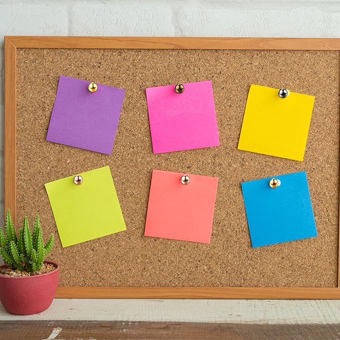 Outus 500 Pieces Map Push Pins 1/8 Inch Map Tacks Plastic Round Head Tacks with Steel Points(Metallic Color, 1/8 Inch)-DeskLoop Office