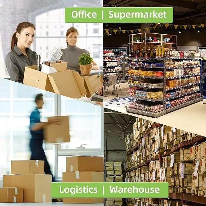 4" x 3" Direct Thermal Labels, Thermal Printer Labels for Shipping Address Barcodes, Thermal Stickers Compatible with Zebra, Rollo, Munbyn Thermal Labels Printers (12 Rolls, 500 Labels/Roll)-DeskLoop Office