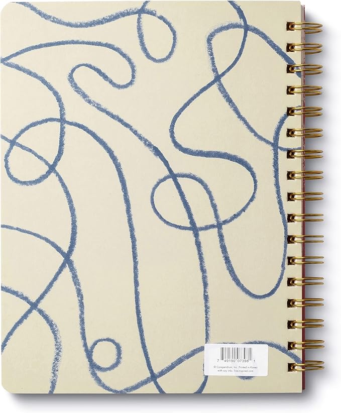 Compendium Spiral Notebook - The map to where she’s going is written on her heart. — A Designer Spiral Notebook with 192 Lined Pages, College Ruled, 7.0”W x 9.25”H-DeskLoop Office