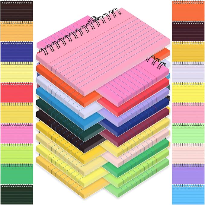 1000 PCS Colorful Spiral Index Cards 3x5 Inch Flash Cards - Image 8