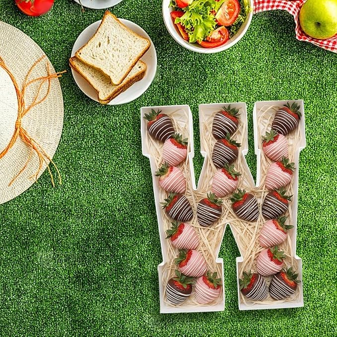 Plastic Fillable Letter Charcuterie Box, 10in Reusable Alphabet Shaped Tray - Image 7