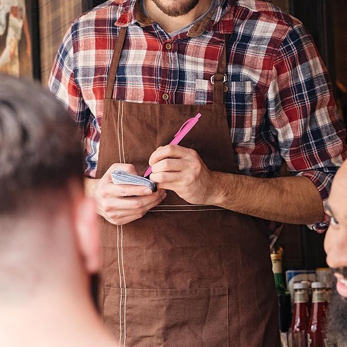 deegtran Pens Bulk, 50 Pack No Bleed Click Pens, Wholesale Retractable Ballpoint Pens, Pen Medium Point, Smooth Ink Pen, 1.0MM Pink Ink-DeskLoop Office