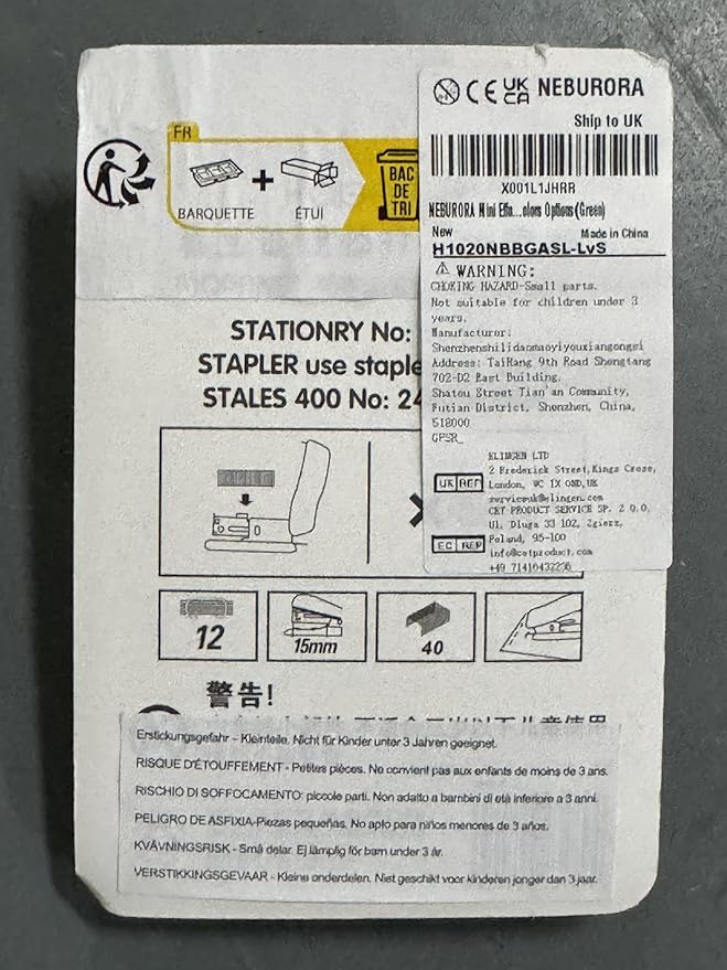 NEBURORA Mini Effortless Desktop Staplers with 400 Standard 26/6 Staples, 2-24 Sheet Capacity, Includes Built-in Staple Remover, Cute Stapler Gift for Student and Office Use, 3 Colors Options (Green)-DeskLoop Office