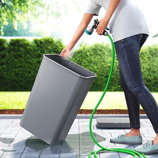 iTouchless Prime 13.2 Gallon Sensor Trash Can, Slim and Space-Saving, Durable Dent-Proof Construction, Automatic Bin Gray Color Great for Kitchen, Home, Office, Business, Garage, Plastic-DeskLoop Office