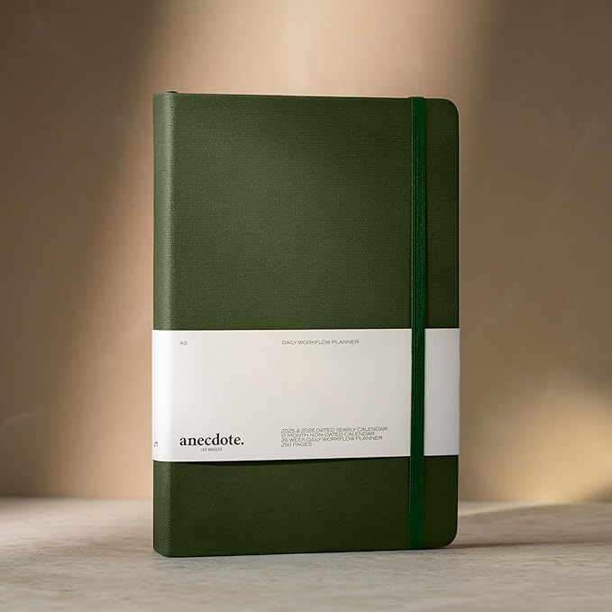Anecdote 2025-2026 Planner: A Monthly, Weekly & Daily Planner 2025-2026 for Planning Your Success - A5 Size Hardcover Start Anytime and Achieve your Goals - Evergreen-DeskLoop Office