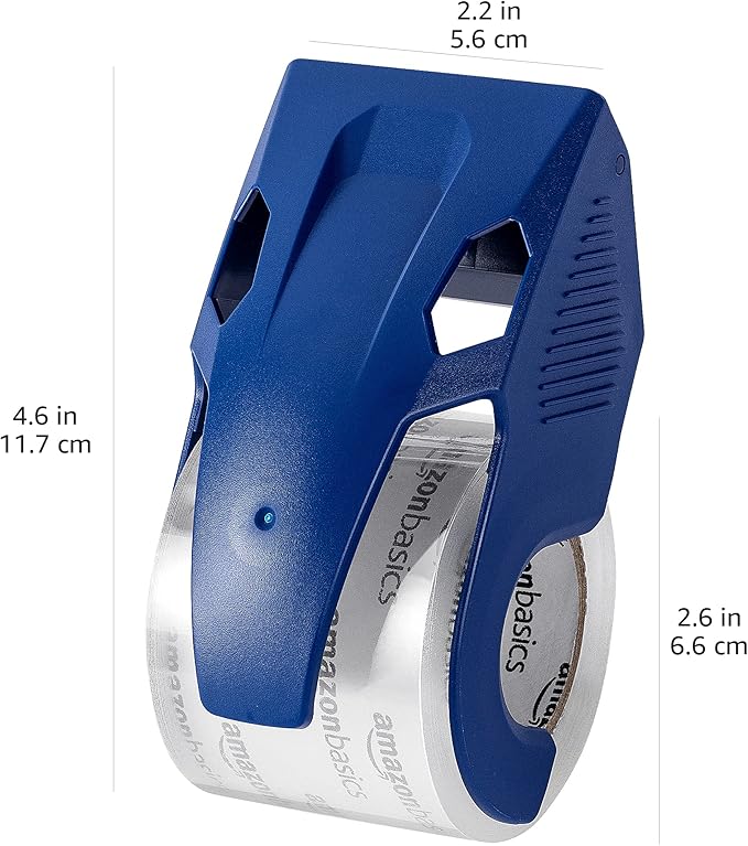 Amazon Basics Heavy Duty Packaging Tape with Dispenser for Shipping, Moving and Storing, 1.88" x 22.2 yds, 6-Pack, 4.33 x 2.64 x 2.36 in-DeskLoop Office