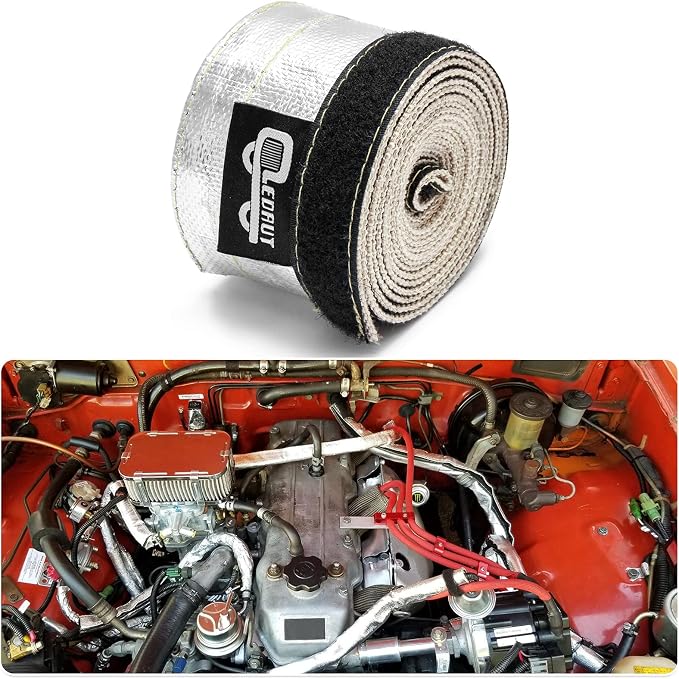 Heat Shroud Aluminized Sleeving Heat Shield fuel line wire heat sleeve 1/2" - Image 7