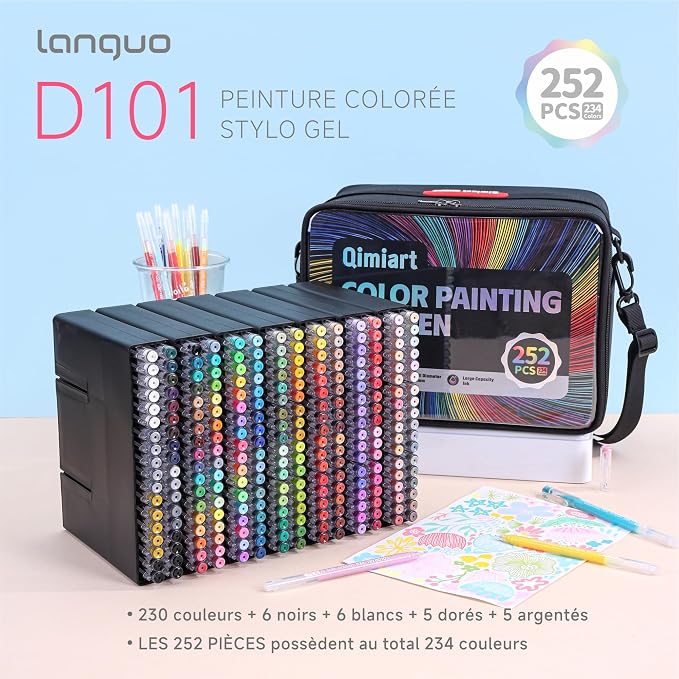 languo 252 PCS Acrylic Gel Pens - Image 8