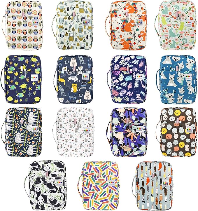 YOUSHARES Colored Pencil Case 166 Slots Pen Case Organizer with Handy Wrap & Zipper, Multilayer Holder for Prismacolor Colored Pencils & Gel Pen (Sports Cat)-DeskLoop Office