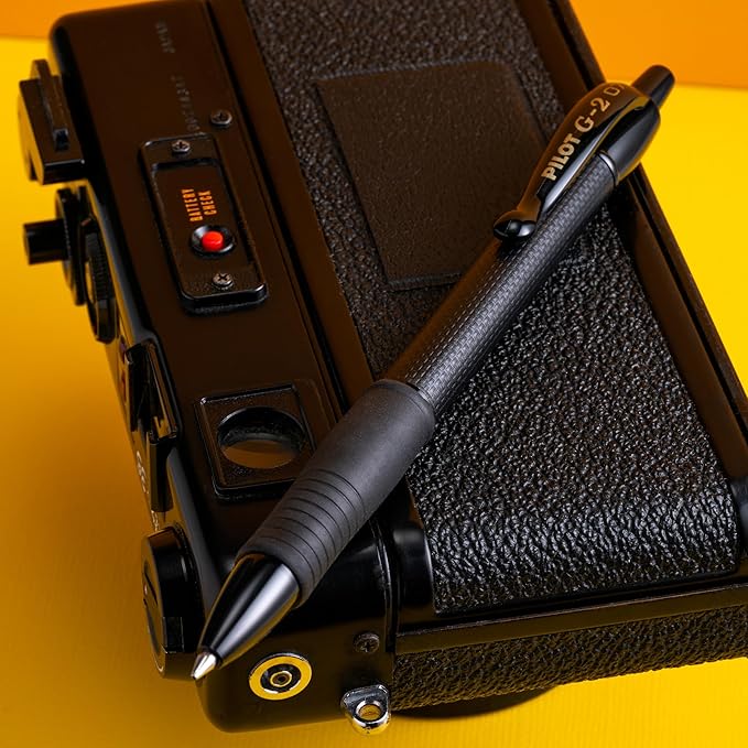 Pilot, G2 Edge Premium Gel Roller Pens, Fine Point 0.7 mm, Black, Pack of 8-DeskLoop Office