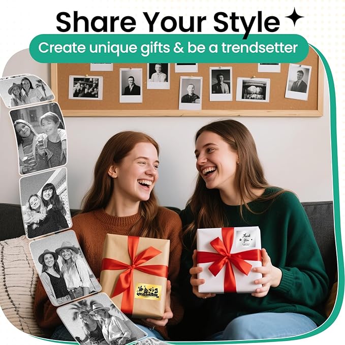 Phomemo Mini Sticker Printer- Mini Printer Sticker Maker Machine M02, Print Pods Suitable for Student Name Label, Study Notes, Creative DIY, Diaries, Portable Thermal Printer for School/Home/Office-DeskLoop Office