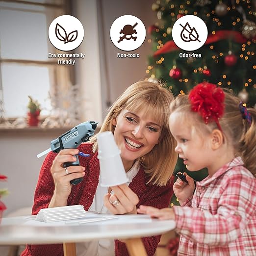 WORKPRO Full Size Hot Glue Sticks, 100-pack, 0.43x4 Inches, Compatible with Most Glue Guns, Multipurpose for DIY Art Craft General Repairs, Home Decorations and Gluing Projects-DeskLoop Office